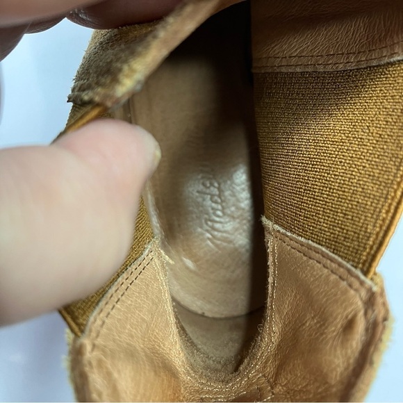 Madewell the Regan Boots pull on suede cognac size 8 - Picture 6 of 9